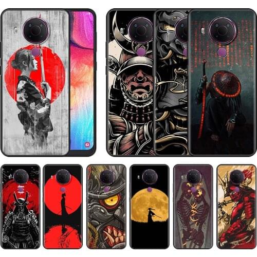 Japan Warrior Style Case for Nokia 7.2 3.4 5.4 5.3 2.3 2.4 2.2 8.3 G10 G20 X10 C20 Black Luxury Printing Phone Cases Soft Cover