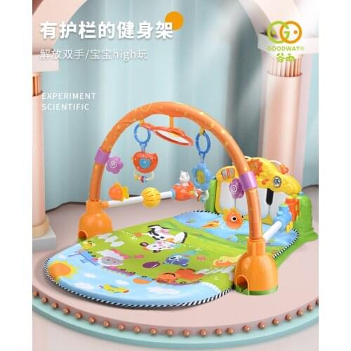 Baby toys 0-3-6-12 months baby pedal piano fitness rack Newborn baby toys