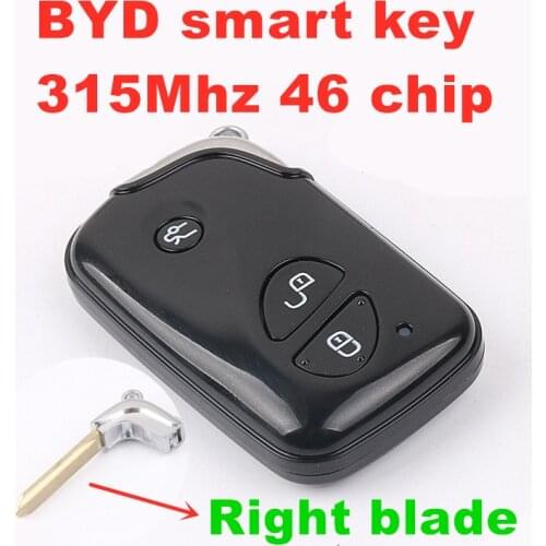 For BYD universal smart key 315Mhz 46 chip keyless go support adding key