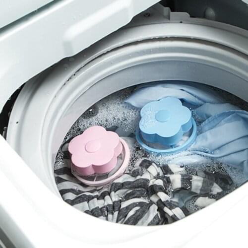 Air Removal Catcher Filter Mesh Pouch Cleaning Balls Bag Dirty Fiber Collector Washing Machine Filters Laundry Ball Flower Shape