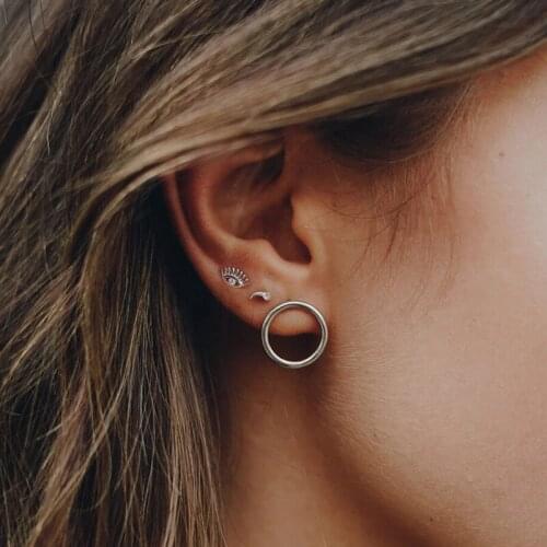 GorGor Clip Earrings Women 925 Sterling Pattern Inlaid Zircon Eyes Gold Plated Individuality Luxury Party Jewelry 60202155005