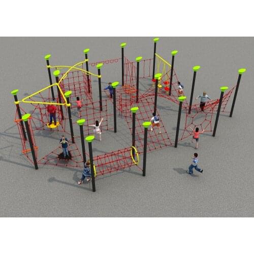 Customized Outdoor physical play Series children net rope Outward Training equipment for park YLW-FX171020