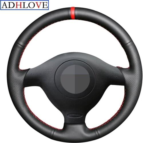 Artificial Leather Car Steering Wheel Cover for Volkswagen VW Golf 4 Passat B5 1996-2003 Seat Leon 1999-2004 Polo 1999-2002