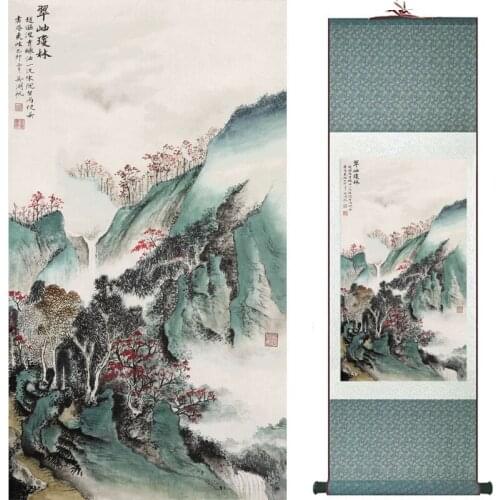 Mountain and River painting Home Office Decoration Chinese scroll painting landscape art painting 2018071209