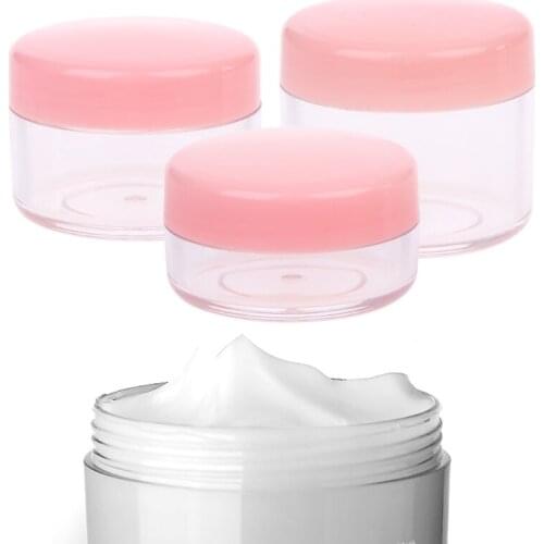 Mini Sample Bottle Cosmetic Makeup Jar Pot Face Cream Lip Balm Container Travel