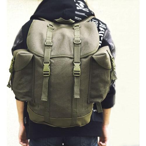 OUTDOORS THE COLD WAR WEST GERMAN ARMY CANVAS BACKPACK MILITARY RUCKSACK Hi-Q