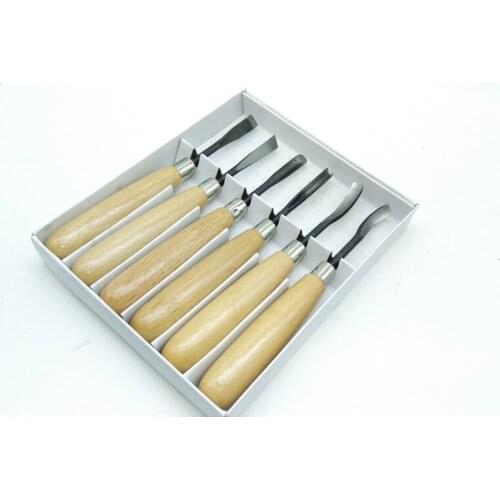 NEW 6Pcs/set Woodcut knife Woodpecker Wood Carving Tools Chip Detail Chisel set Carpenter tools