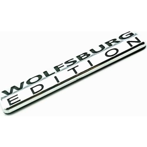 GR-EB30 WOLFSBURG EDITION ABS Chrome Car Rear Badge Emblem for VW Passat Jetta TDI Golf GTI Sticker car styling