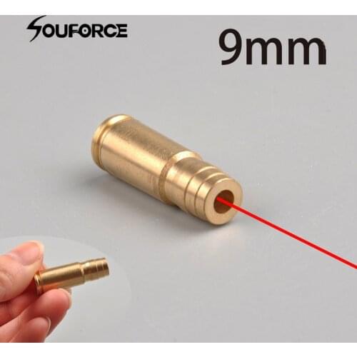 New Tactical 9mm red Dot Laser Calibrator Cartridge fit Airsoft Rifle Scope Hunting Accessories