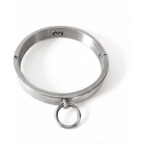 Stainless steel metal collar slave bdsm collar fetish wear bdsm bondage restraints neck collars adult games sex toys pordcuts