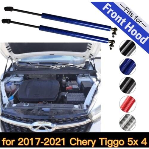 For Chery Tiggo 5X 4 2017-2019 Front Hood Bonnet Modify Gas Struts Carbon Fiber Lift Support Gas Springs Damper