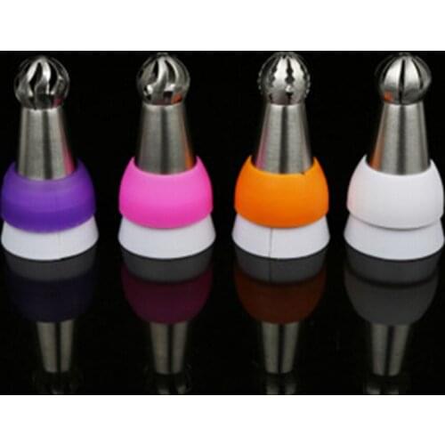 1PC Plastic 3-Color Icing Piping Bag Russian Cake Nozzle Converter Coupler Cake Decorating Tools