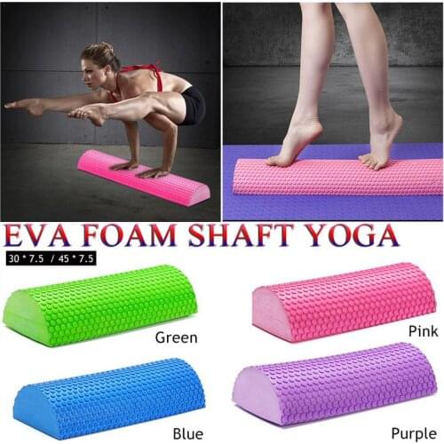 Half Round EVA Massage Foam Roller Yoga Pilates Fitness Equipment Balance Pad Yoga Blocks With Massage Floating Point 30-45cm