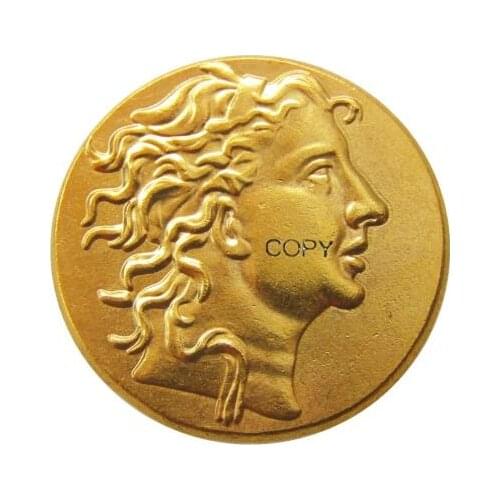 MITHRADATES VI 84 BC Portrait of Fine Style Rare Coin Gold Plated Copy Coin (G40)