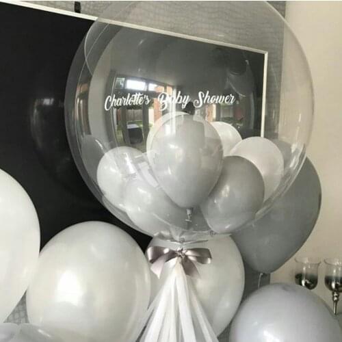 50pcs Bubble Clear Transparent No Wrinkles Helium Balloons Globos Birthday Wedding Party Decor Supplies Bubble Balloon Gifts