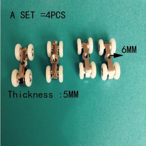 Shower Door ROLLERS/Runners/Pulleys/Guides/Wheels