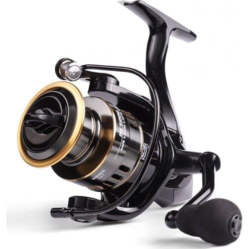 Fishing Reel All Metal Spool Spinning Reel 5.2:1 Spinning Reel HE1000-5000 Drag Line Spool Fishing Tackle Spinning Fishing Reel