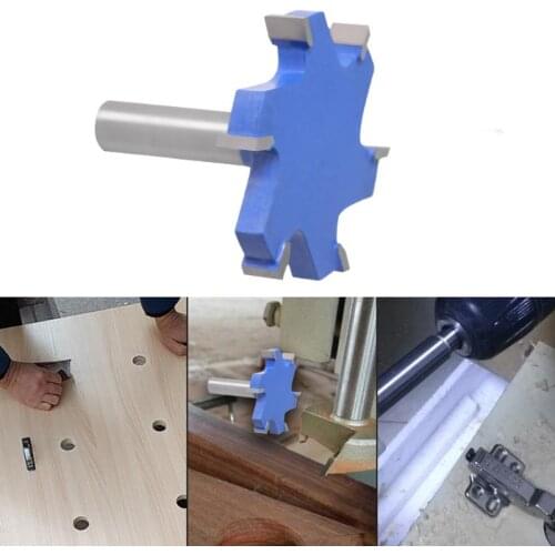 6 Tooth Lengthening T-shaped Slotting Wood Tenon Woodworking Milling Cutter