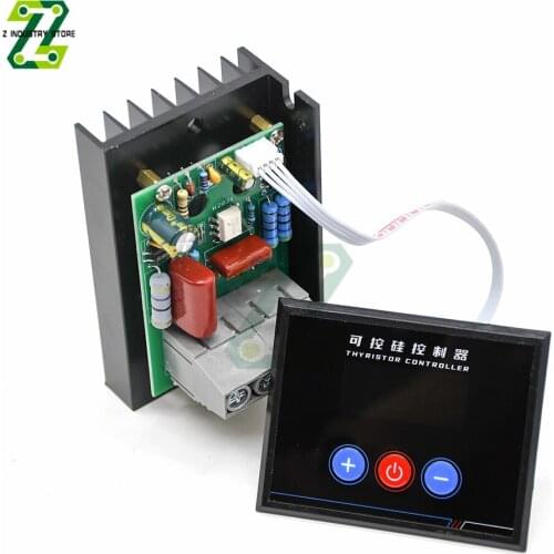 AC220V 6KW Smart Digital Display SCR Voltage Regulator Button Isolated Power Supply Buzzer Regulator