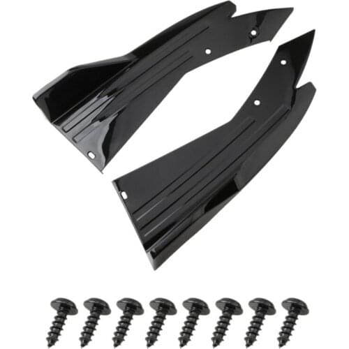 Universal 2Pcs Car Rear Wrap Angle Bumper Splitter Shovel Lip Decorative Guard Plate Corner Trim Car Accessories Anti-Scratch