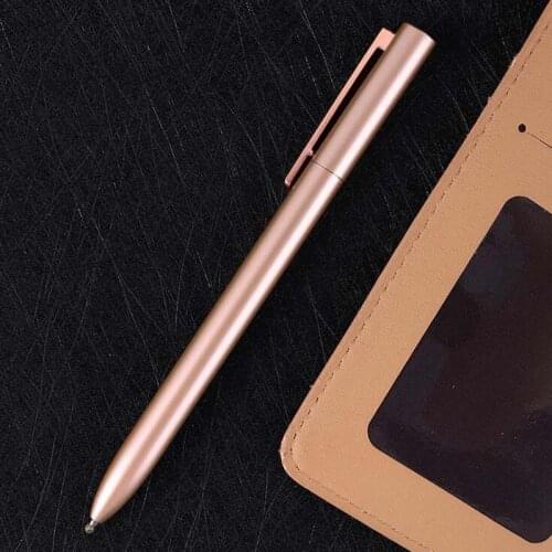 High Quality METAL BALLPOINT PEN rose golden spin Stationery Office Supplies Signature ink pens
