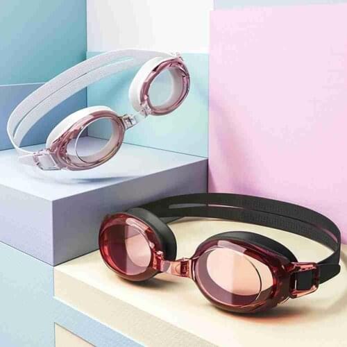 Women Men Adult Waterproof Anti Fog Swimming Goggles Glasses Set UV Protection Wide Swim Silicone View Eyewear Adjustable H2U7