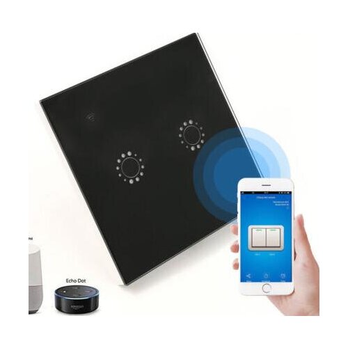 1/2/3 Gang RC Touch Switch Universal WIFI Smart Wall Remote Touch Control Switch Compatible With Alexa Echo For UK EU