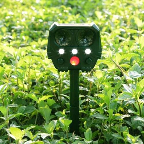 1 Pc Outdoor Solar Ultrasonic Pest Repeller Animal Pest Mouse Mice Repellents Garden Yard Bird Cat Dog Mosquito Repellent