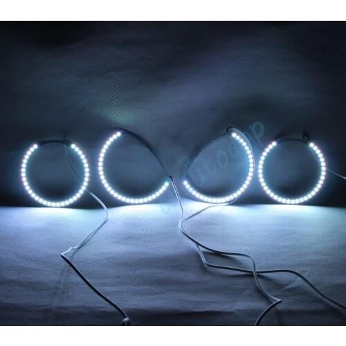 RGB Angel Eyes Car Headlight Halo Ring Bluetooth Wireless RF IR Controller DRL For Mazda 3 Angel Eyes M3 2004-08 One Set