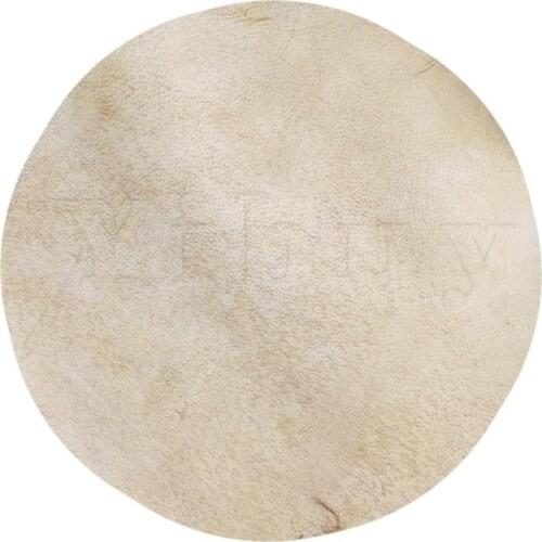 Yibuy 30x30x0.1cm Yellow Goat Skin Drum Head for 8 inches African Tambourine Drum Parts & Accessories