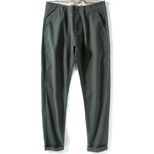 Spring Pants Men Fashion Business Stretch Men Chinos Trousers Casual Black Cotton Pants Male Pentalon Homme Mens 40 42 48