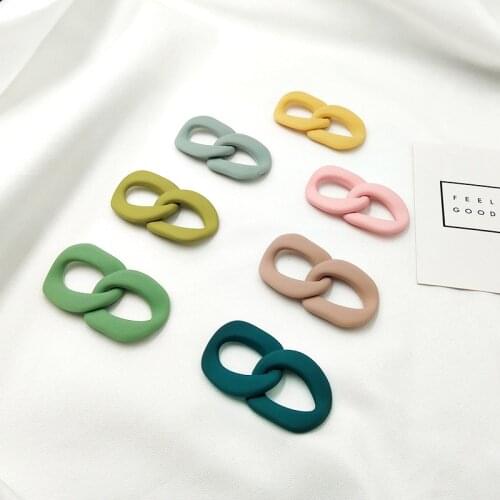 30pcs/lot 28*30mm Colorful Spring Styles Acrylic DIY Chains Chains Earrings Necklace Mobile Chains Accessories N225