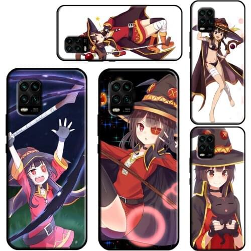 Konosuba Megumin Case For Xiaomi Mi 11 Lite 10 9 9T 10T Pro A3 11 Ultra POCO M3 X3 Pro F2 F3 Phone Fundas