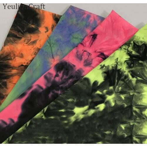 Chzimade 1M Plain Dyed Printed Polyester Tissue Fabric For Garment Handmade Elastic Sewing Fabric Diy Home Decoration