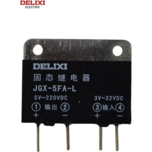 DELIXI Mini Pin PCB Circuit Board DC-DC/DC-AC JGX-5FA-L/JGX-5F-L Solid State Relay DC Control DC/AC SSR 5A
