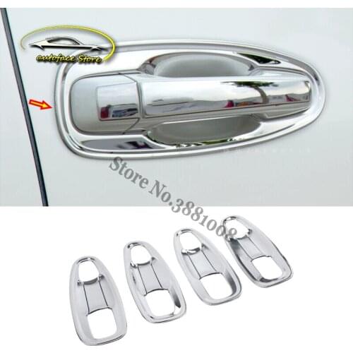 For Toyota Prado FJ150 FJ 150 2010-2018 Accessories ABS Chrome Auto Door Protector Bowl Covers Sticker Car Styling 8Pcs