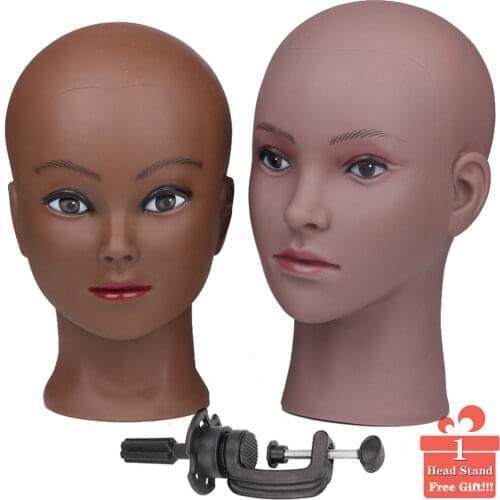 Bald Mannequin Head Female Wig Head Without Hair for Styling/Making/Display Wigs Mannequin/Maniquin/Traning Head With Stand