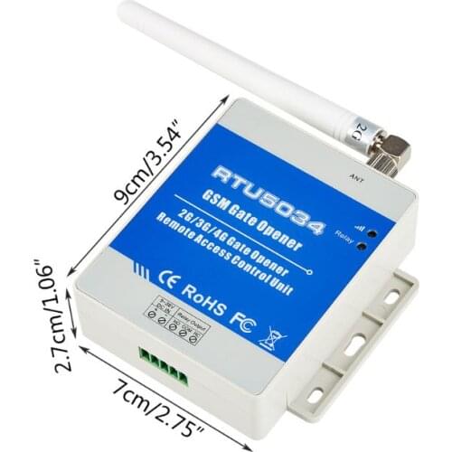K5DB RTU5034 5024 2G Upgraded Version GSM Gate Opener Relay Switch Remote Access Control Wireless Door Opener By Free Call
