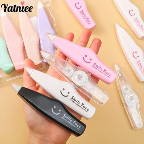 Yatniee 6pcs/pack Correction Tape School Stationery Supplies Error Eraser Tape Large Capacity