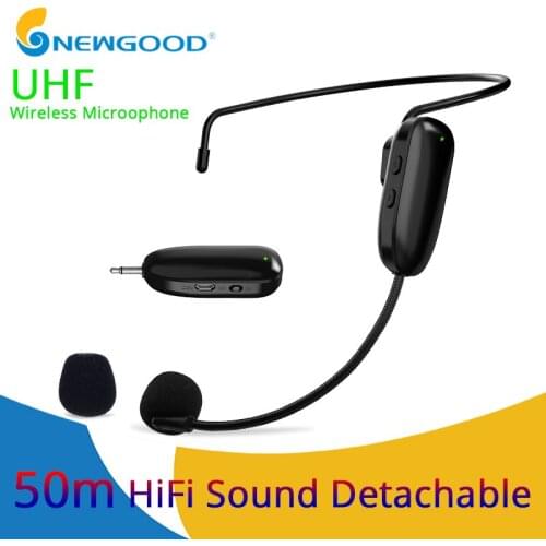 Microphones UHF Wireless Microphone For Speech Voice Amplifier Wireless Mic For Loudspeaker Teaching Meeting Guide Mic For PC