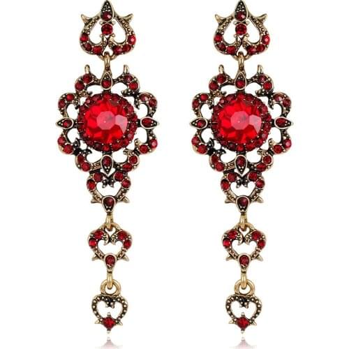 New Earrings Ladies Accessories European and American Fashion Creative Bohemian Retro Water Drop Tassel Long Earrings Jewelry