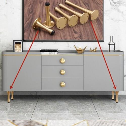 Sofa cabinet coffee table foot pure copper support leg, sofa leg brass adjustable leg to increase support leg