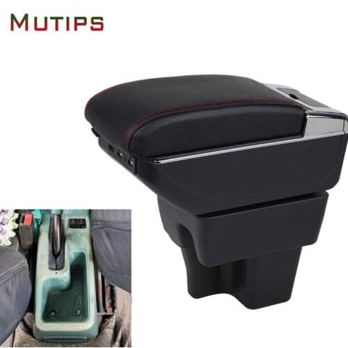 Mutips for Proton Wira armrest box car styling arm rest USB ports storage box center console decoration accessories interior