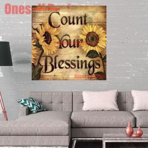 Popular diamond painting full square 5d sunflower cross stitch embroidery diamond embroidery full set livingroom wall sticker