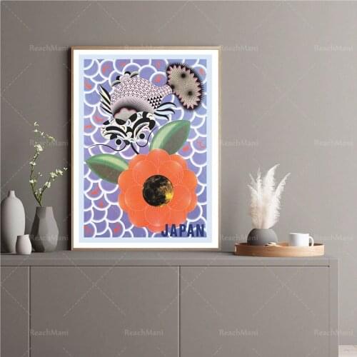 Kamakura Yusaku exhibition reproduction poster Japanese retro wall art abstract printing Salon decoration museum printing Japane
