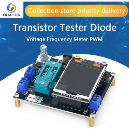 New Version GM328A Transistor Tester Diode Capacitance ESR Voltage Frequency Meter PWM Square Wave Signal Generator Soldering