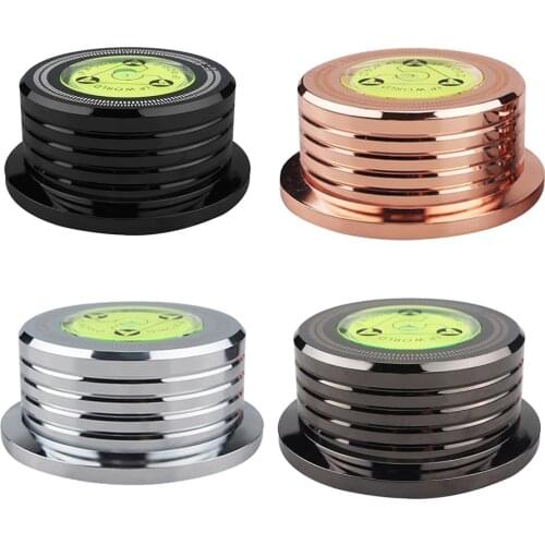 Universal 50Hz LP Vinyl Record Player Disc Turntable Stabilizer with Level Balance Aluminum Alloy Weight Clamp