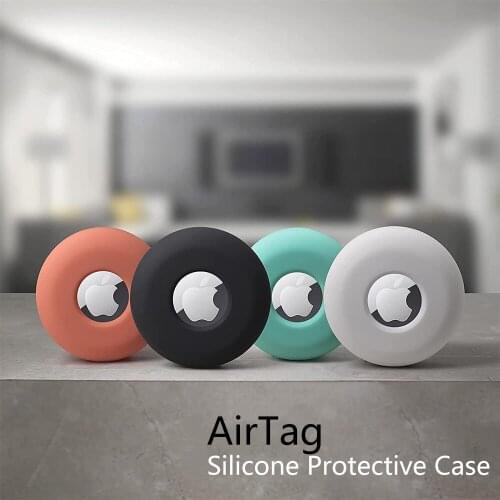 For Apple Airtags Anti-Lost Protective Case Pet Loop Holder For Airtag Pets Collar Silicone Cover Compatiable With Dog Collars