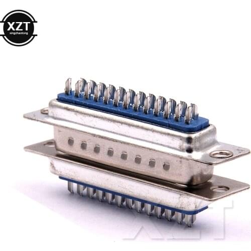 1Pair 25 Pin D-SUB DB25 Male Female Solder Type Welding Connector high quality new adapter