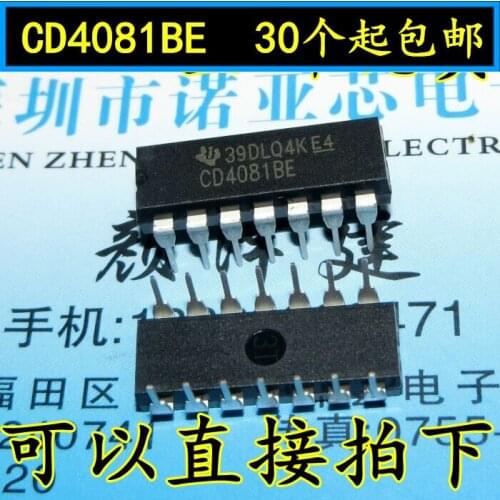 10PCS CD4081BE DIP14 CD4081 DIP 4081 4081BE DIP-14 new and original IC